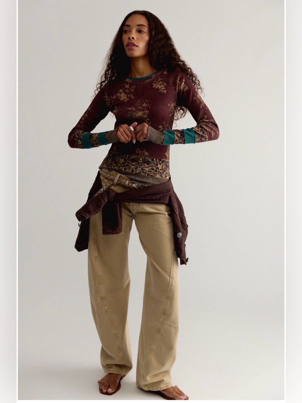 Free People Easy Does It Printed size xs